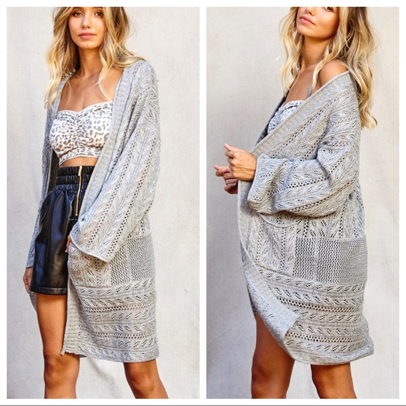 #42 Must Have! Crocheted LightweightKnit Cardigan - Picture 5 of 6